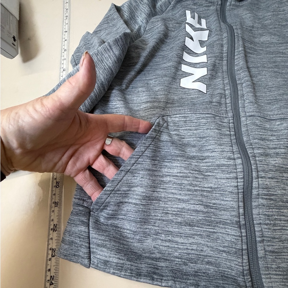 Nike Gray Kids Hoodie - Picture 3 of 8